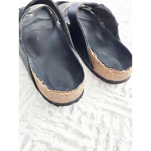 Birkenstock Arizona Split Birko-Flor Sandals Black Desert Soil Camo Narrow main image 8